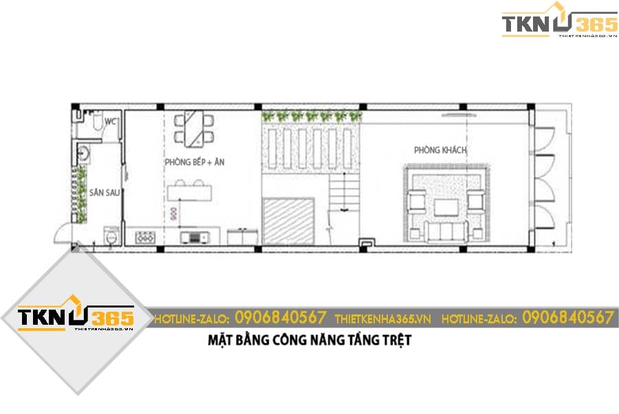 Thiết kế thi công nhà phố 4 tầng 4x20m anh Sáng Quận 11 10 4153