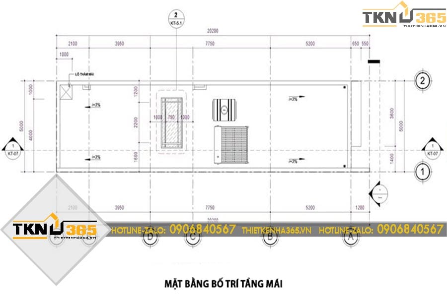 Thiết kế nhà phố 3 tầng 5x20m cho anh Vĩnh ở Quận 9 13 734