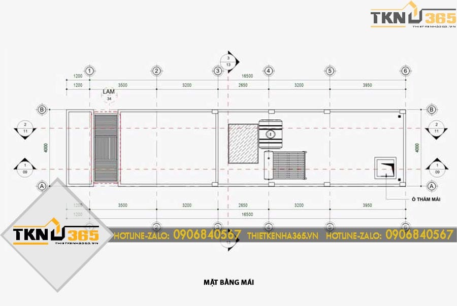 Mái bằng giúp nhà phố 3 tầng hoàn thiện tổng thể kiến trúc hiện đại, đồng thời đảm bảo kết cấu bền vững và thuận tiện cho việc bảo trì