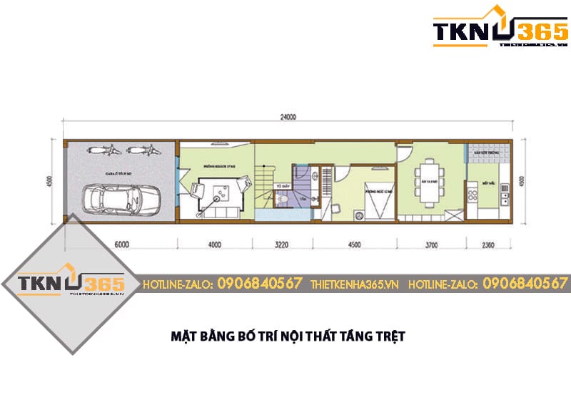 mat bang kien truc tang 1