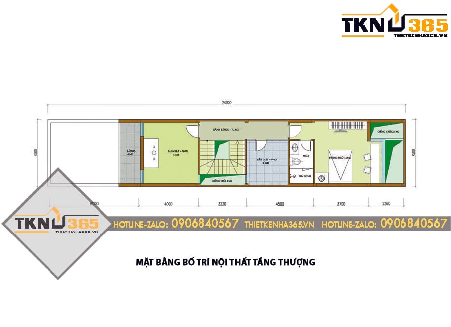 mat bang kien truc tang 3