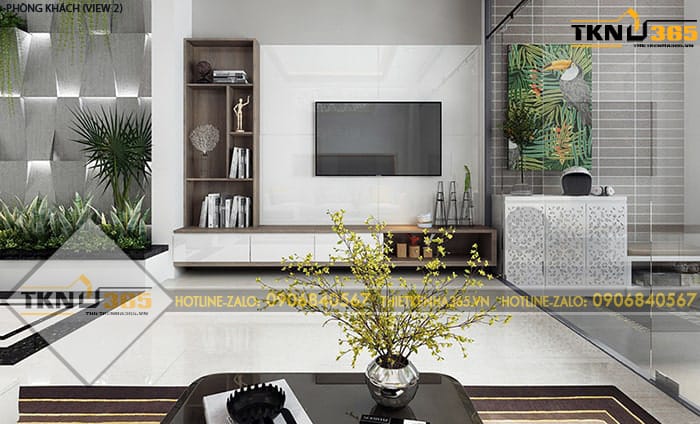 Nội thất nhà ống 5 tầng - Anh Hiển - Bảo Lộc 19 noi that mau thiet ke nha ong co tang lung 5m 6