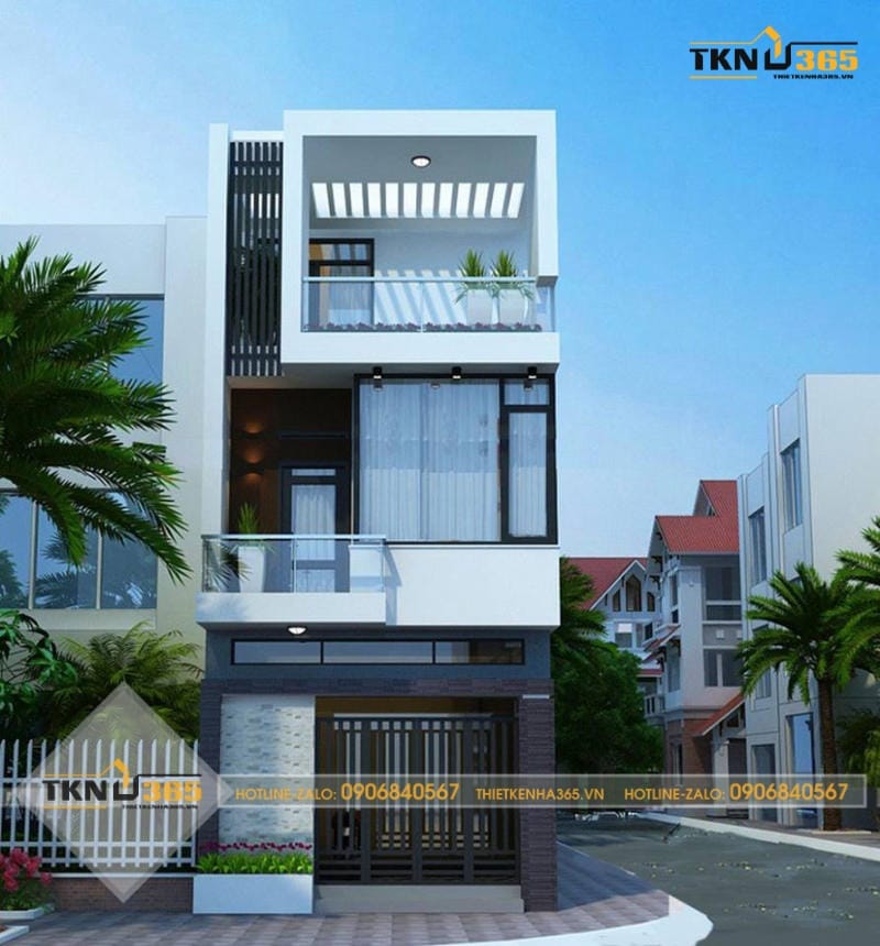 5 Mẫu thiết kế nhà 5x10m 3 tầng được ưa chuộng nhất hiện nay 12 thiết kế nhà 3 tầng 5x10m