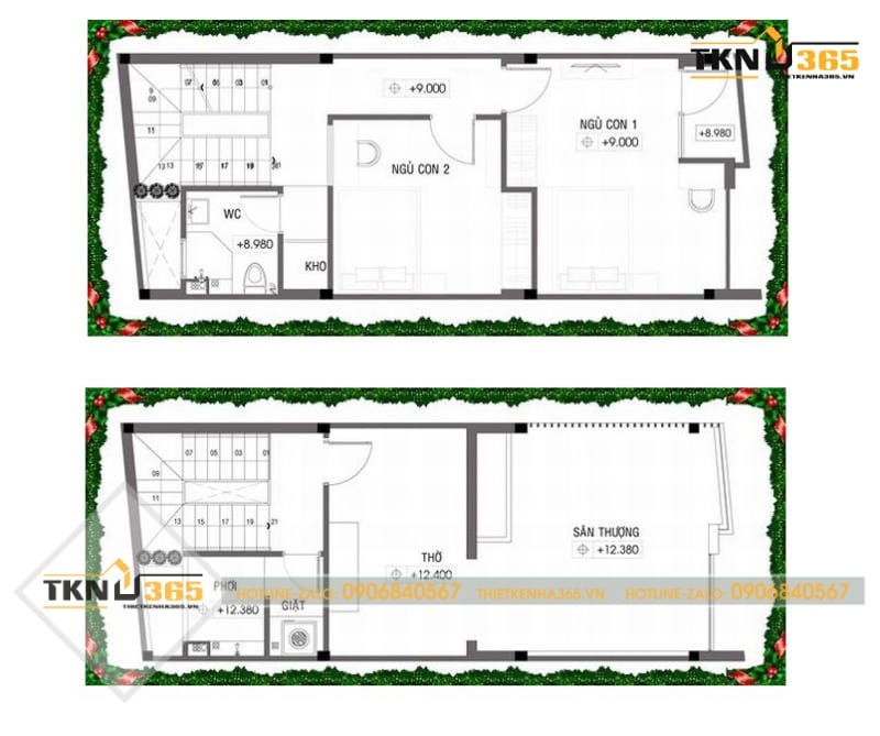 5 Mẫu thiết kế nhà 5x10m 3 tầng được ưa chuộng nhất hiện nay 17 bản vẽ thiết kế nhà 3 tầng 5x10m