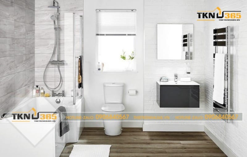 Nhà vệ sinh với đầy đủ tiện nghi