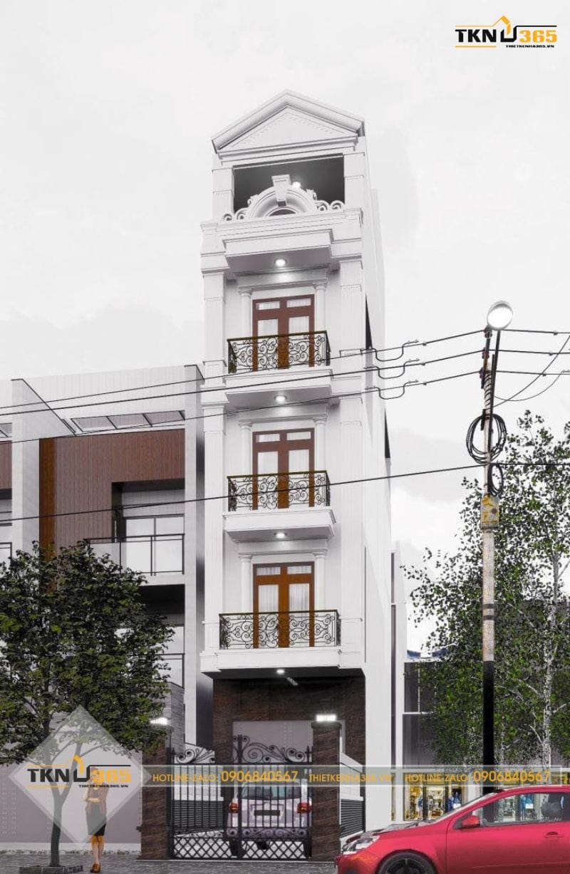 Nhà ống tân cổ điển 5 tầng