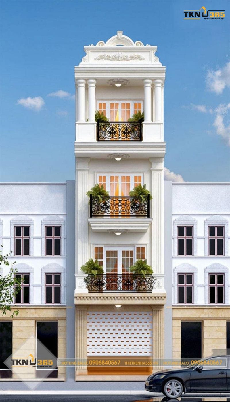 Nhà ống cổ điển 4 tầng