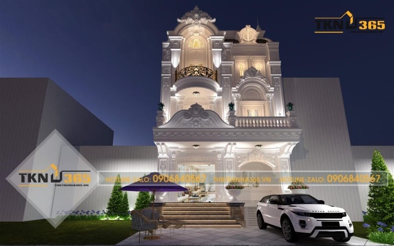 Thi công biệt thự kiểu Pháp
