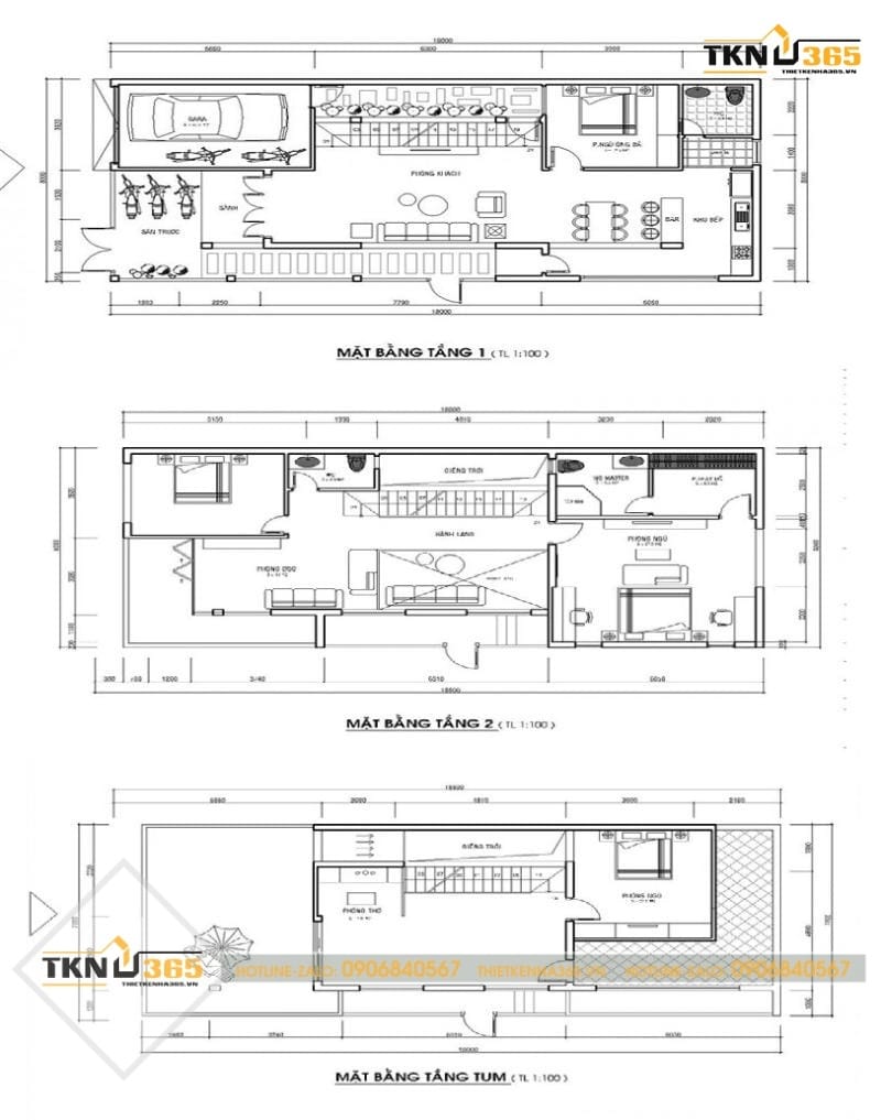 bản vẽ biệt thự kiểu pháp