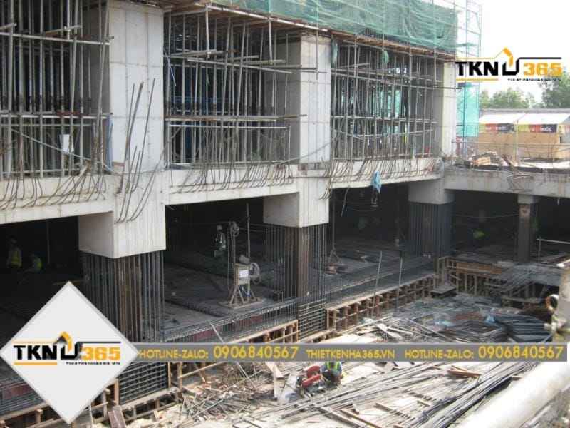 Phương án thi công tầng hầm nhà phố kỹ thuật Top Down