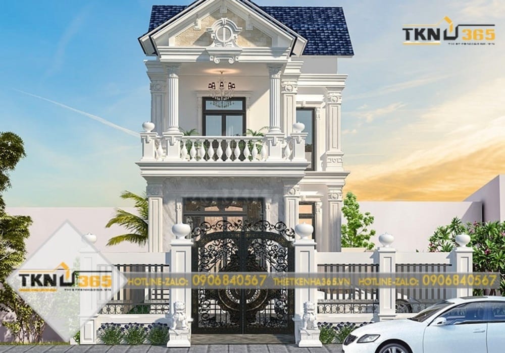 thiết kế nhà phố chiều rộng 7m
