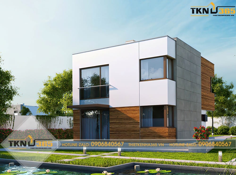 20+ Mẫu Nhà Vuông 2 Tầng Đẹp, Hiện Đại Kèm Công Năng & Chi Phí 10 thiết kế nhà vuông