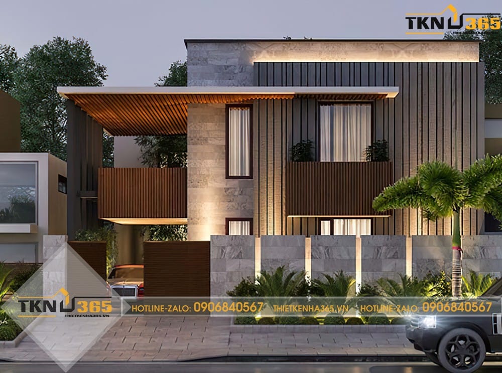 20+ Mẫu Nhà Vuông 2 Tầng Đẹp, Hiện Đại Kèm Công Năng & Chi Phí 17 thiết kế nhà vuông