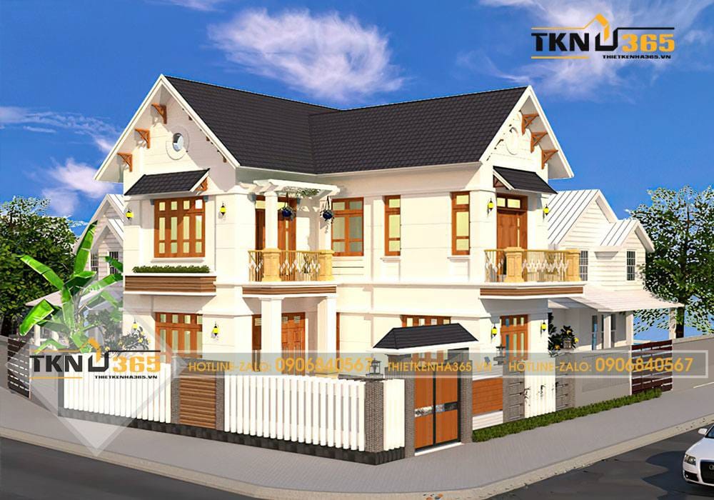 thiết kế nhà vuông 9x10 