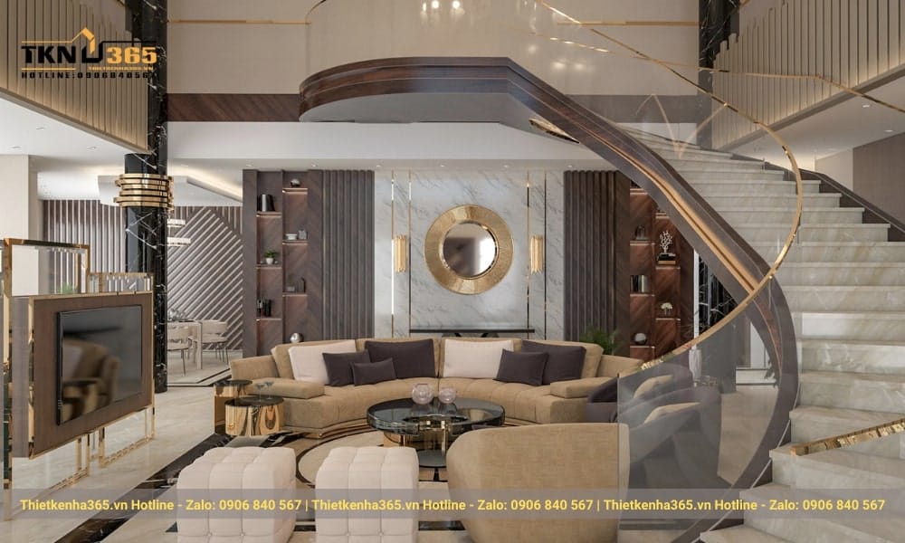 Thiết kế nội thất biệt thự đòi hỏi sự chỉn chu trong từng chi tiết, thể hiện đẳng cấp và gu thẩm mỹ của gia chủ.