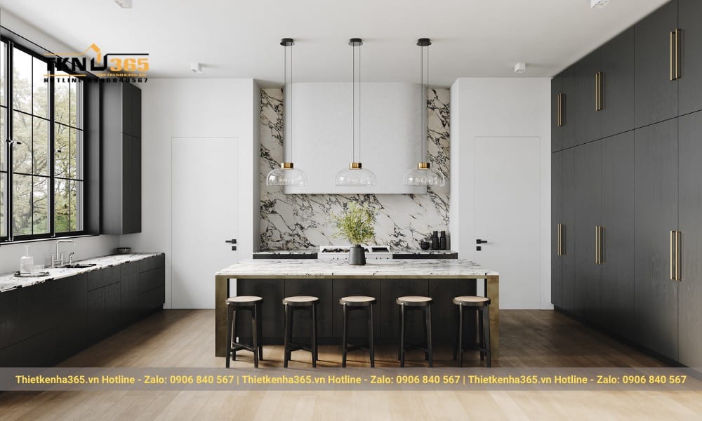 Nội thất nhà bếp đẹp tiện nghi giúp nâng cao chất lượng cuộc sống