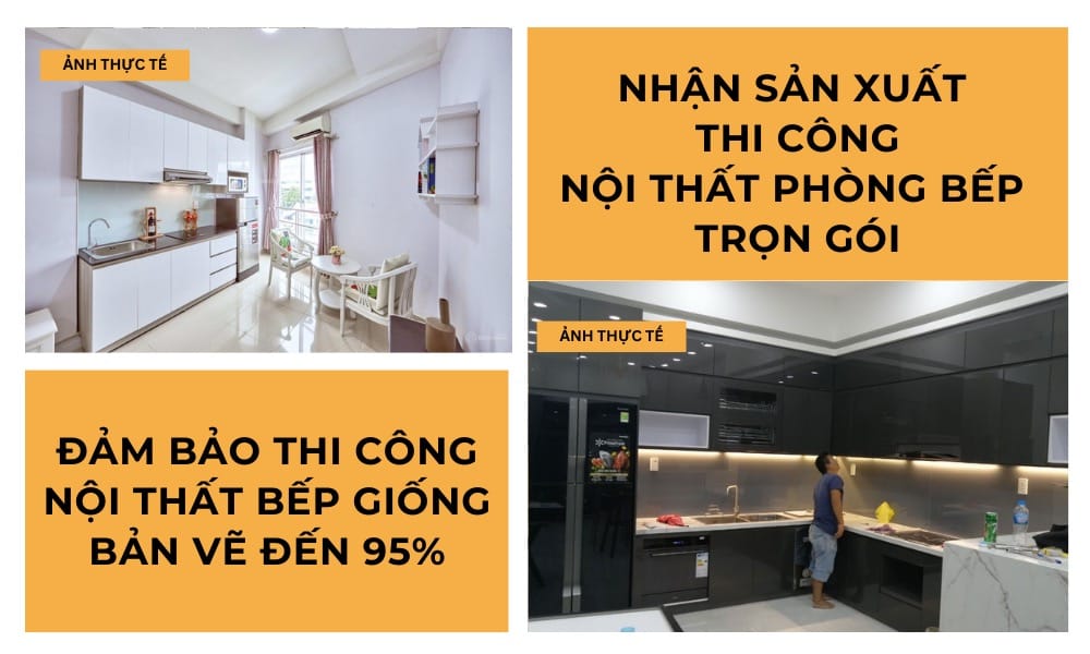 thi công nội thất phòng bếp
