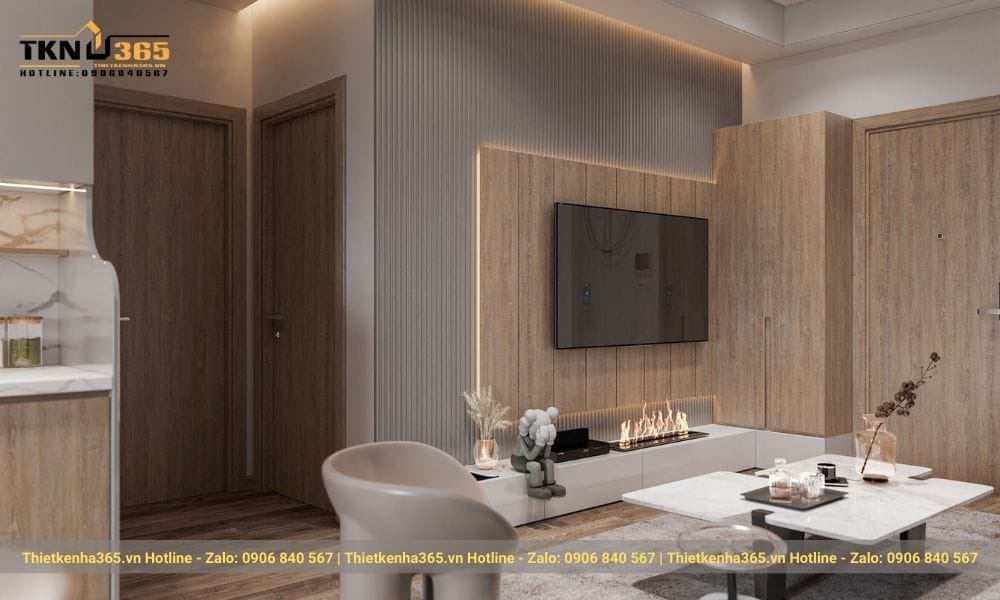 Chất liệu sử dụng trong nội thất phòng khách