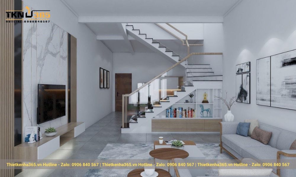 Thiết kế nội thất nhà ống hiện đại tại HCM