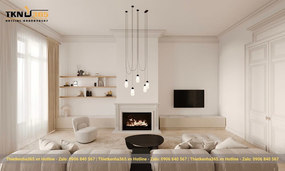 nội thất nhà phố bán cổ điển sang trọng