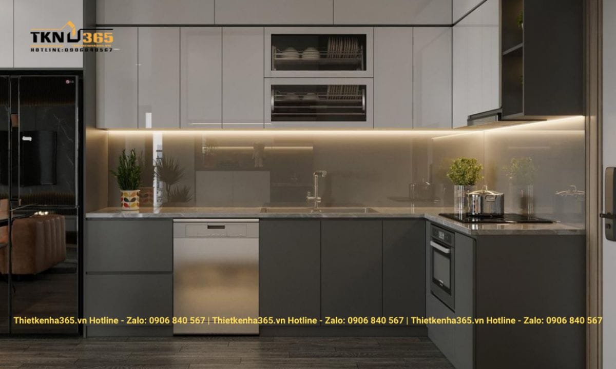 Thiết kế nội thất chung cư 63m2 phong cách Luxury ấn tượng