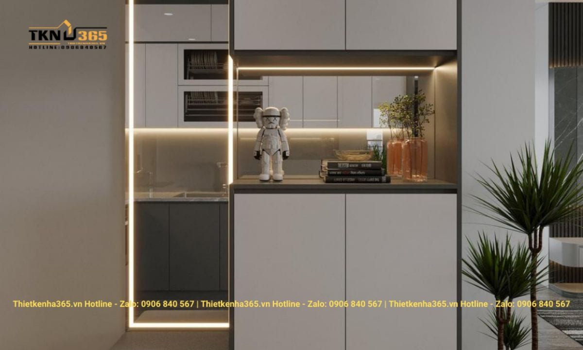 Thiết kế nội thất chung cư 63m2 phong cách Luxury ấn tượng