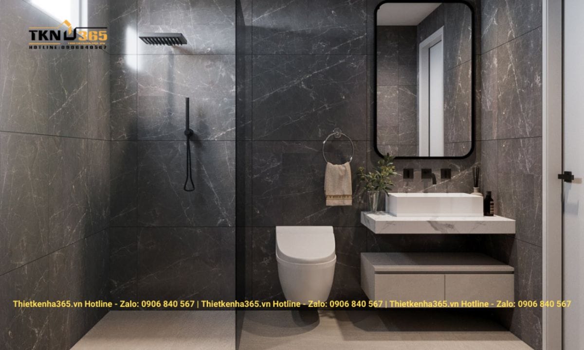Thiết kế nội thất chung cư 63m2 phong cách Luxury ấn tượng