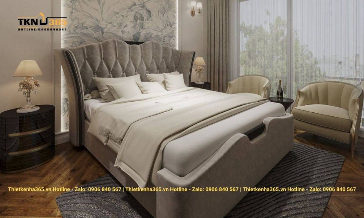 Thiết kế nội thất chung cư 63m2 tân cổ điển