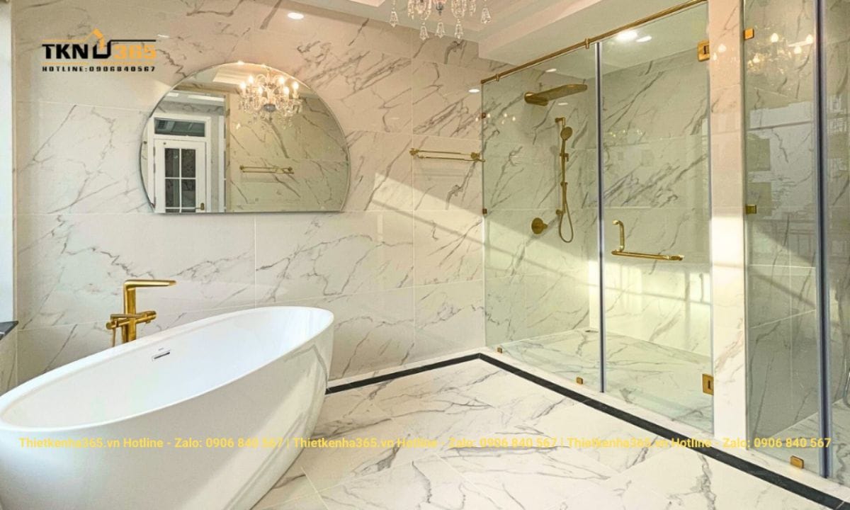 Thiết kế nội thất chung cư 63m2 tân cổ điển
