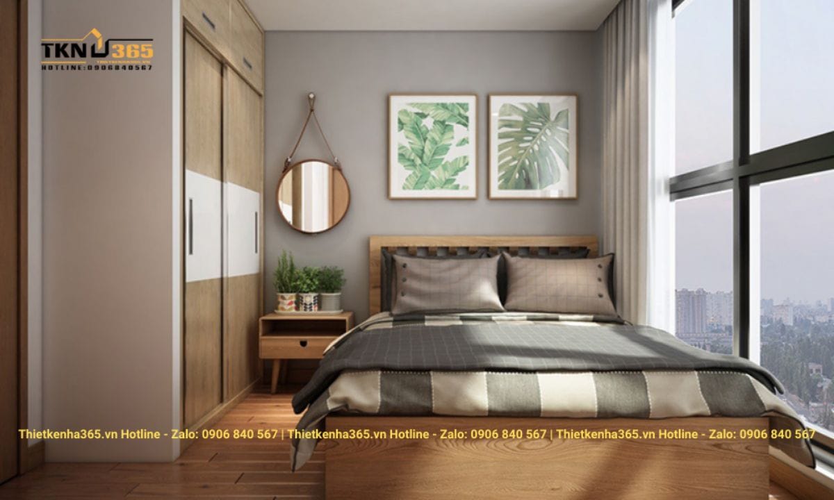 Thiết kế nội thất căn hộ 63m2 phong cách Bắc Âu