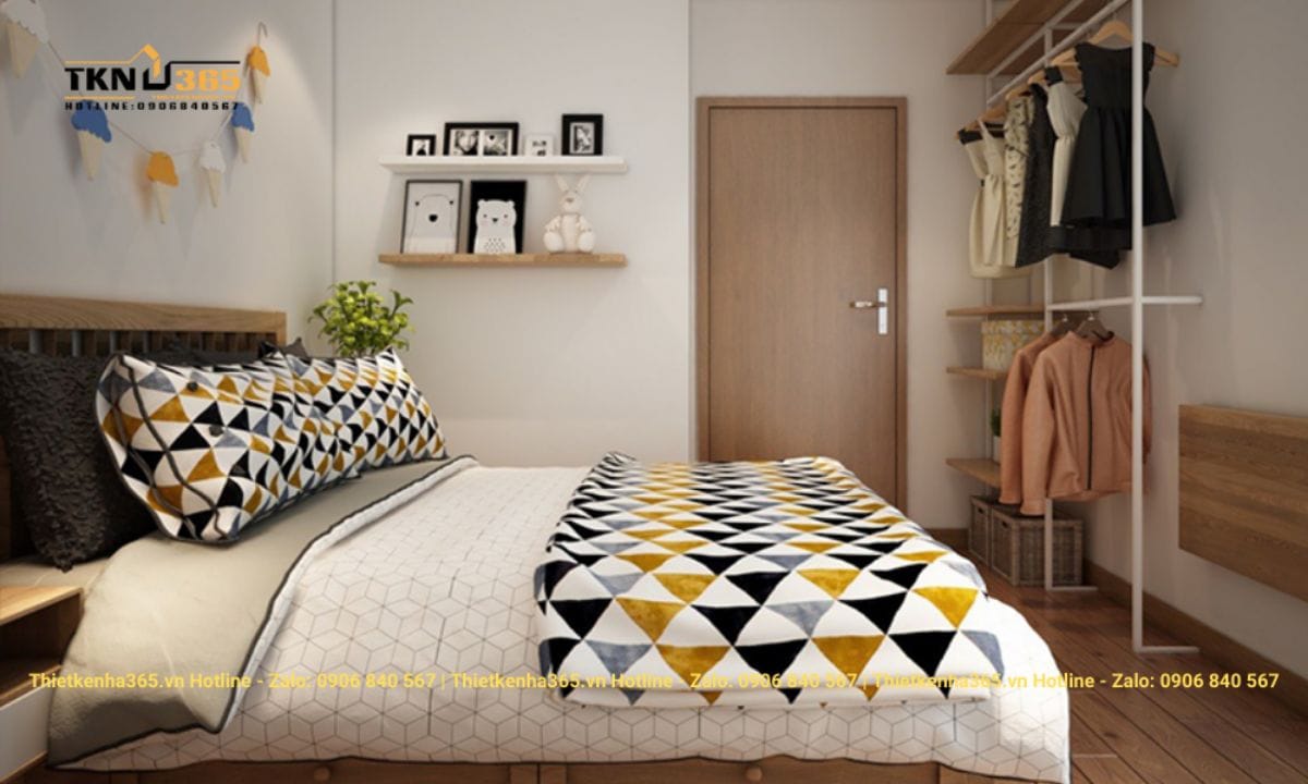 Thiết kế nội thất căn hộ 63m2 phong cách Bắc Âu