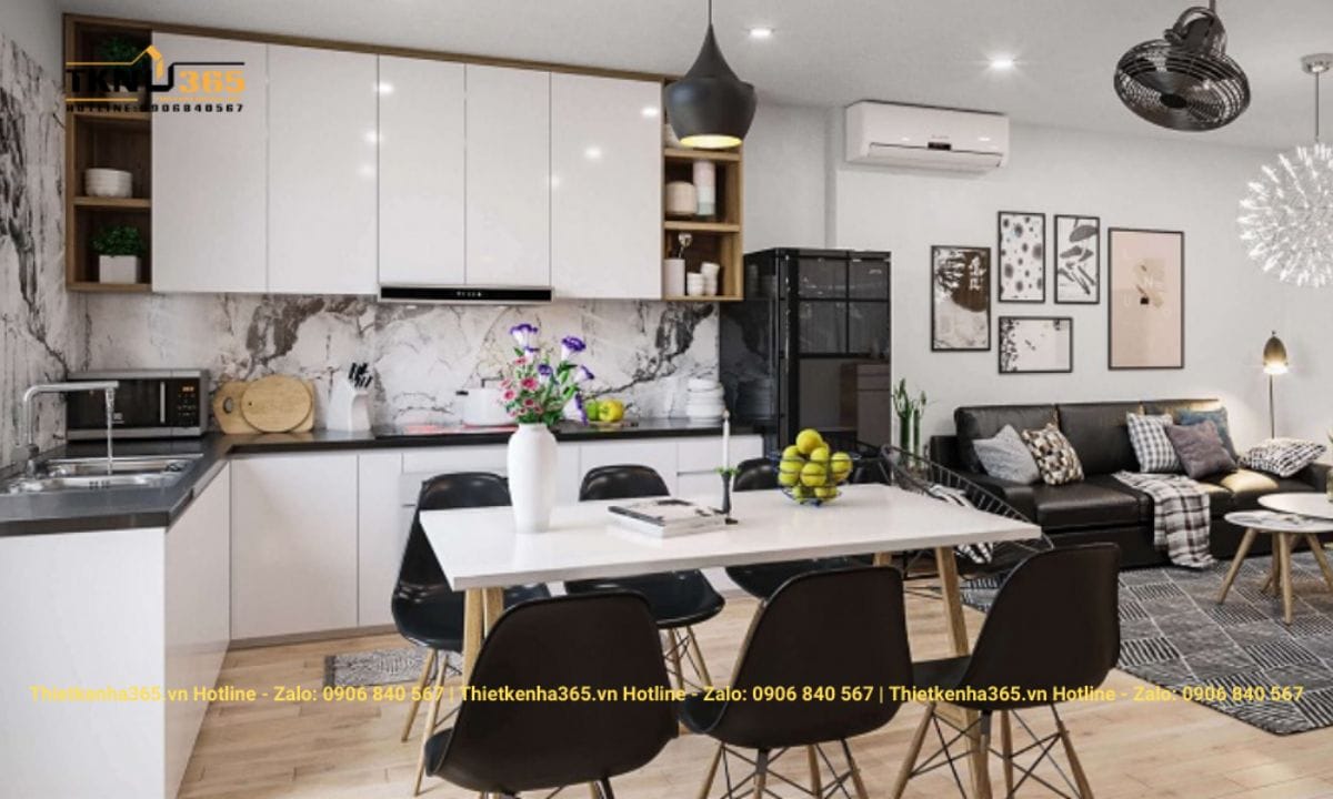 Phòng bếp hiện đại, tiện nghi