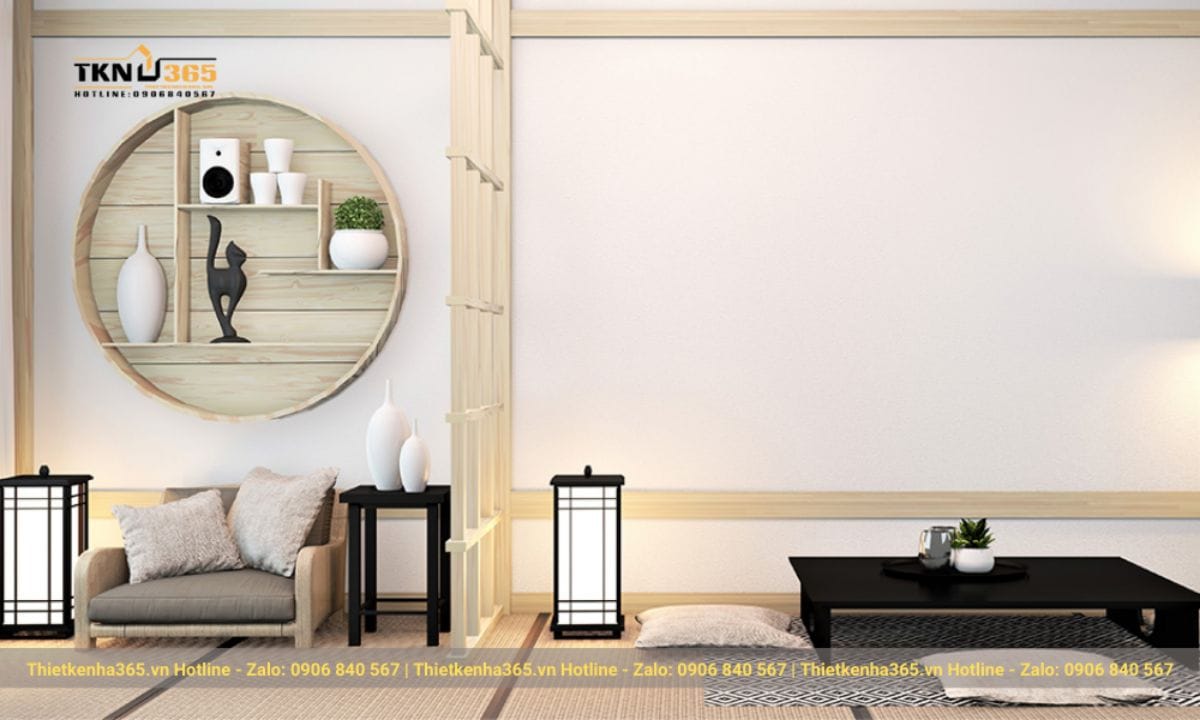 Phong cách thiết kế nội thất Nhật Bản: Tối giản, tự nhiên và ứng dụng thực tế cho nhà hiện đại 19 Thiết kế phòng khách phong cách Nhật Bản
