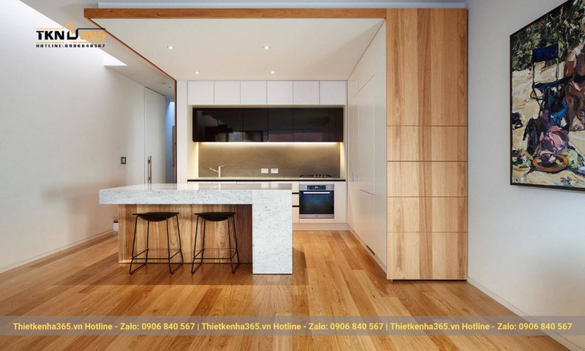 Phong cách thiết kế nội thất Nhật Bản: Tối giản, tự nhiên và ứng dụng thực tế cho nhà hiện đại 30 Thiết kế phòng bếp phong cách Nhật Bản