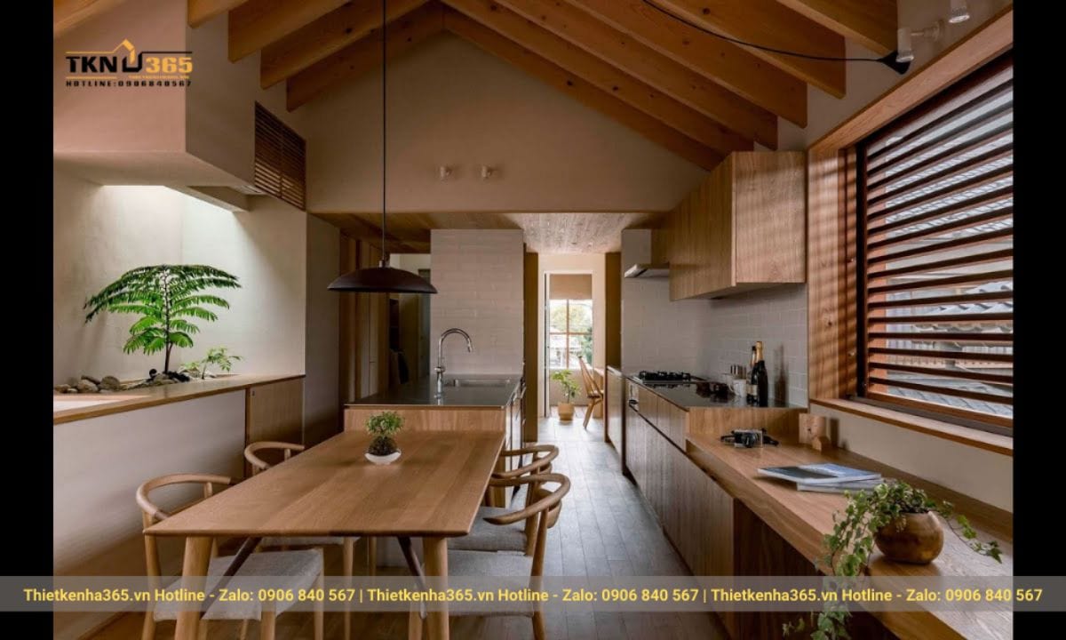 Phong cách thiết kế nội thất Nhật Bản: Tối giản, tự nhiên và ứng dụng thực tế cho nhà hiện đại 32 Thiết kế phòng bếp phong cách Nhật Bản