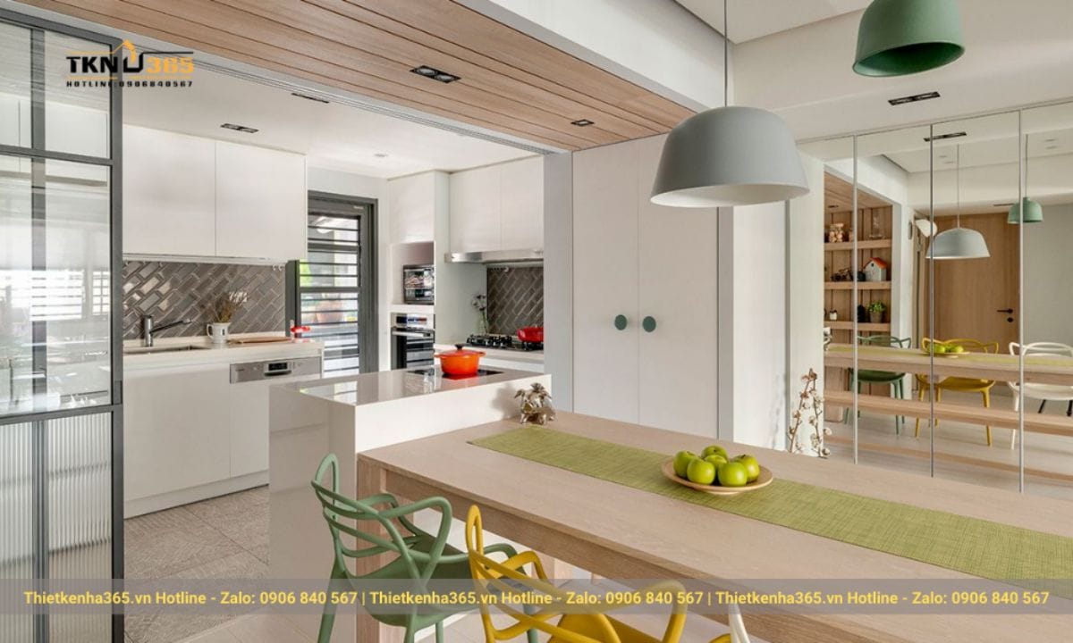 Phong cách thiết kế nội thất Nhật Bản: Tối giản, tự nhiên và ứng dụng thực tế cho nhà hiện đại 33 Thiết kế phòng bếp phong cách Nhật Bản