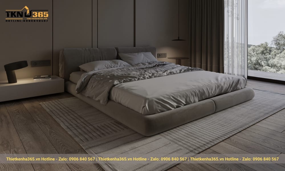 Phong cách nội thất tối giản: 7+ mẹo tinh gọn ngôi nhà hiện đại 27 Hiệu ứng của sàn gỗ và ánh sáng giúp phòng ngủ trở nên ấm áp.