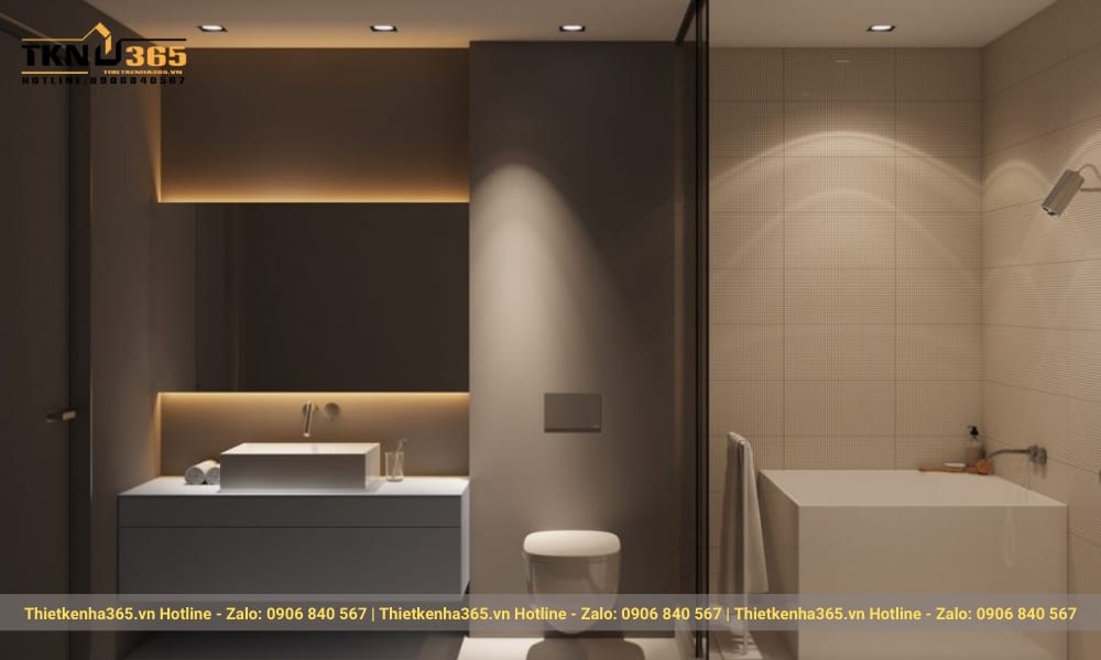 Phong cách nội thất tối giản: 7+ mẹo tinh gọn ngôi nhà hiện đại 33 Sự tối giản trong thiết kế này vẫn không làm mất đi những công năng cần có của phòng tắm.