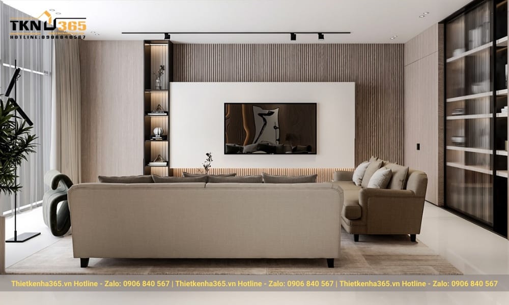 Phong cách nội thất tối giản: 7+ mẹo tinh gọn ngôi nhà hiện đại 56 Bàn đảo được tích hợp với bồn rửa, bên kia đảo bếp là khu vực ăn uống được tích hợp với sức chưa lên tới 6 ghế ăn.