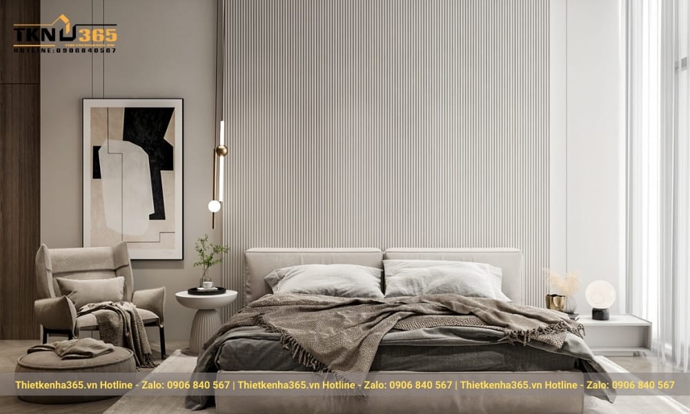 Phong cách nội thất tối giản: 7+ mẹo tinh gọn ngôi nhà hiện đại 53 Phòng ngủ có cửa sổ full tường lấy được ánh từ bên ngoài vào.