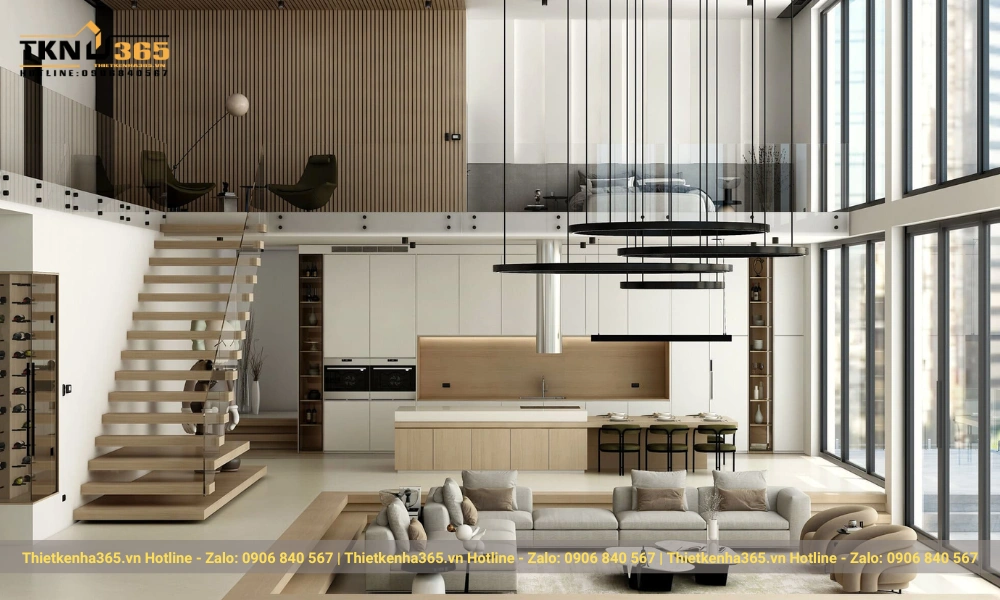 mẫu thiết kế nhà nhỏ 50m2 full nội thất 