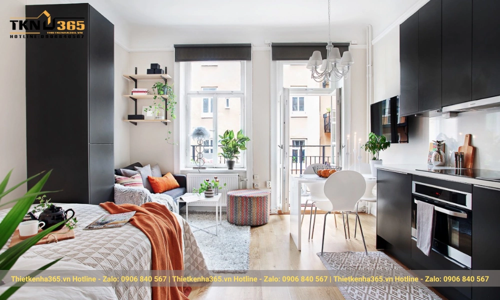 thiết kế nhà diện tích nhỏ 40m2 hiện đại 