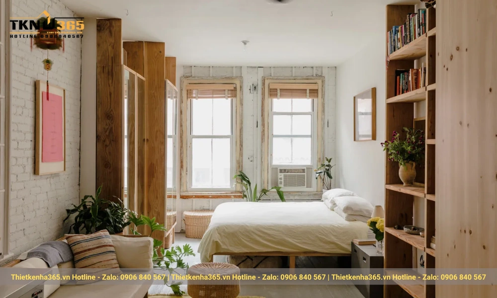mẫu thiết kế nhà nhỏ 45m2 tiện nghi 