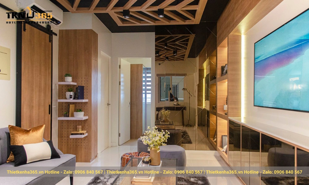 mẫu thiết kế nhà nhỏ 45m2 tiện nghi 