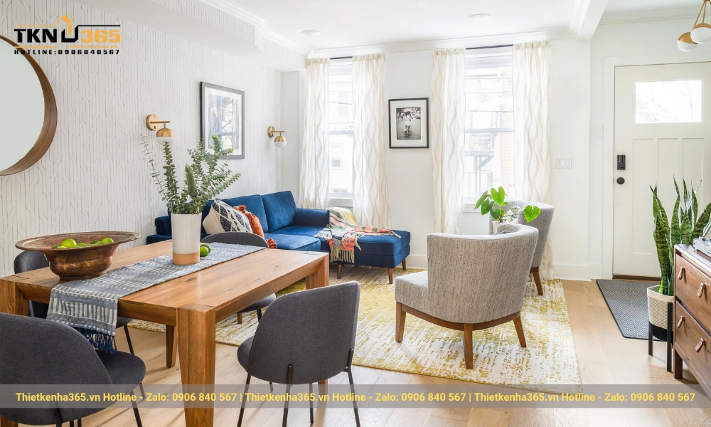 mẫu thiết kế nhà nhỏ 45m2 tiện nghi 