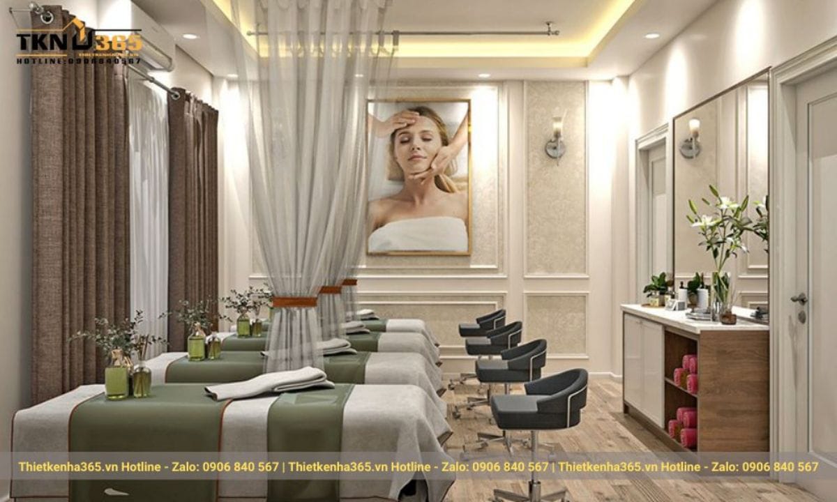 thiết kế nội thất spa