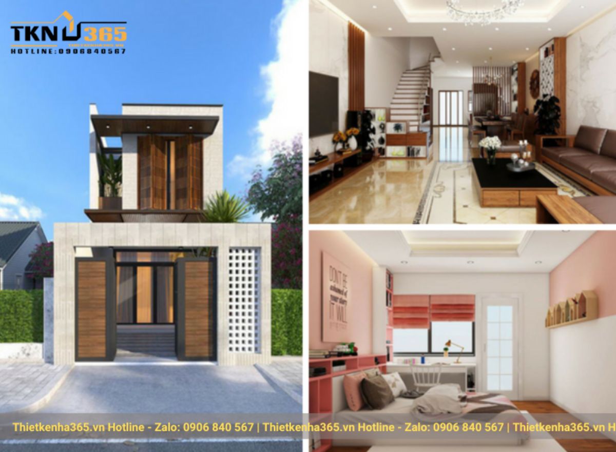 Mẫu nhà 2 tầng đẹp giá 700 triệu