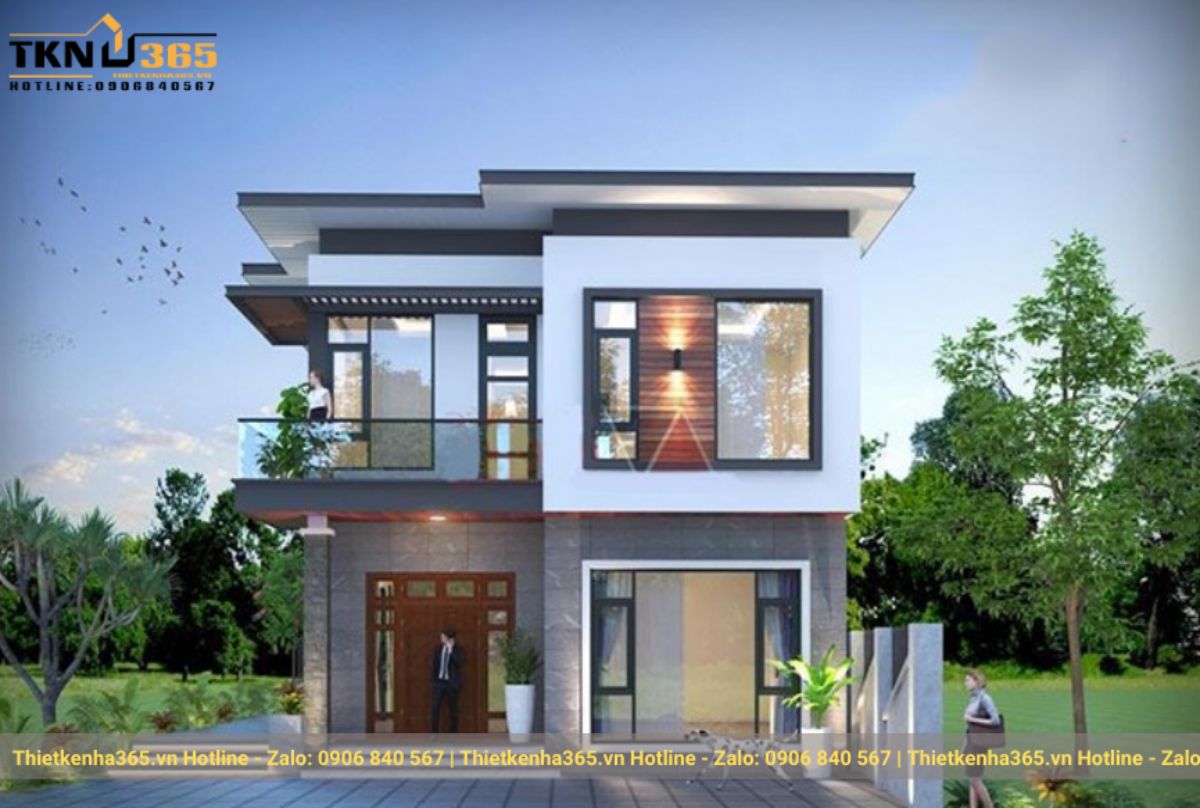 Mẫu nhà 2 tầng đẹp giá 700 triệu