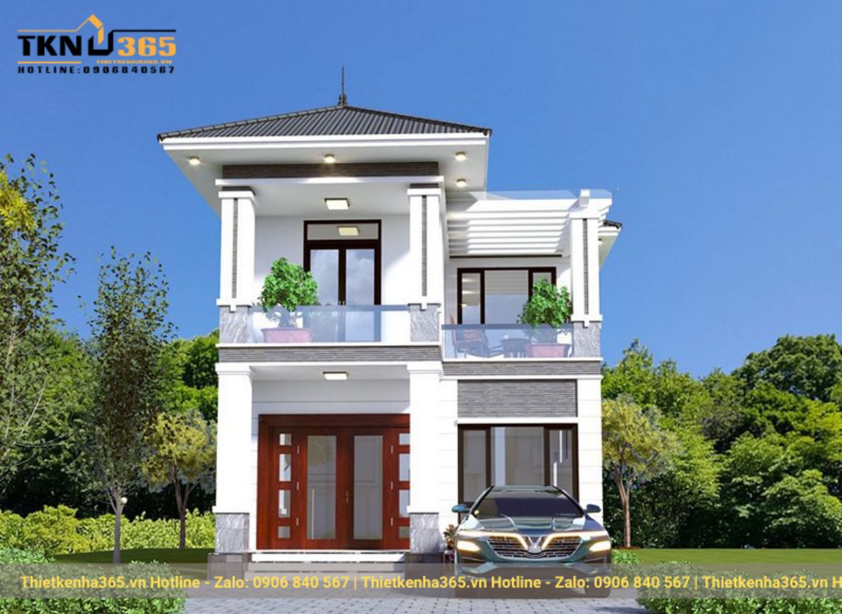Mẫu nhà 2 tầng đẹp giá 700 triệu