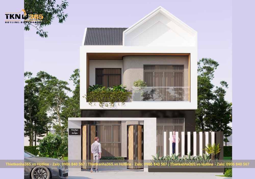 20+ Mẫu Nhà Vuông 2 Tầng Đẹp, Hiện Đại Kèm Công Năng & Chi Phí 8 Mẫu thiết kế nhà vuông 2 tầng
